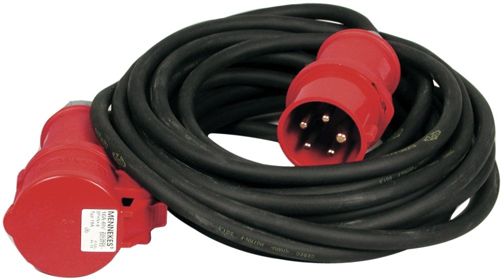 Forlængerkabel 400V - 16A